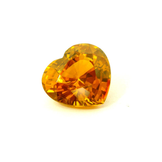 5.05ct Natural Yellow Zircon & Heart Shape!!