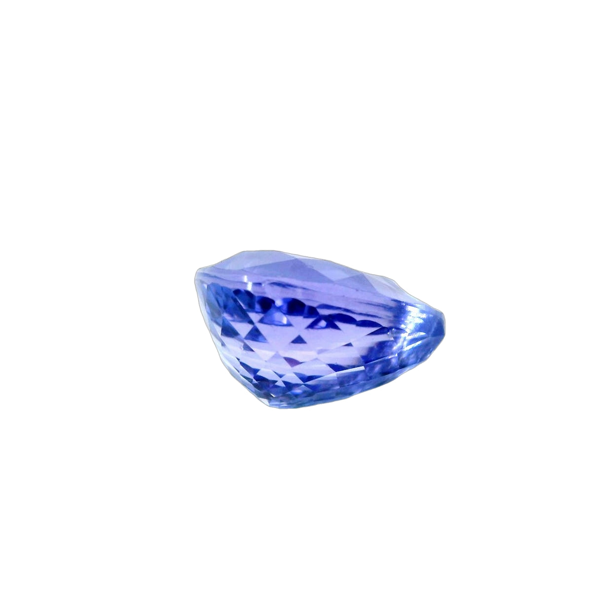 Natural 5.65 Ct Blue Tanzanite Certified Pear Cut