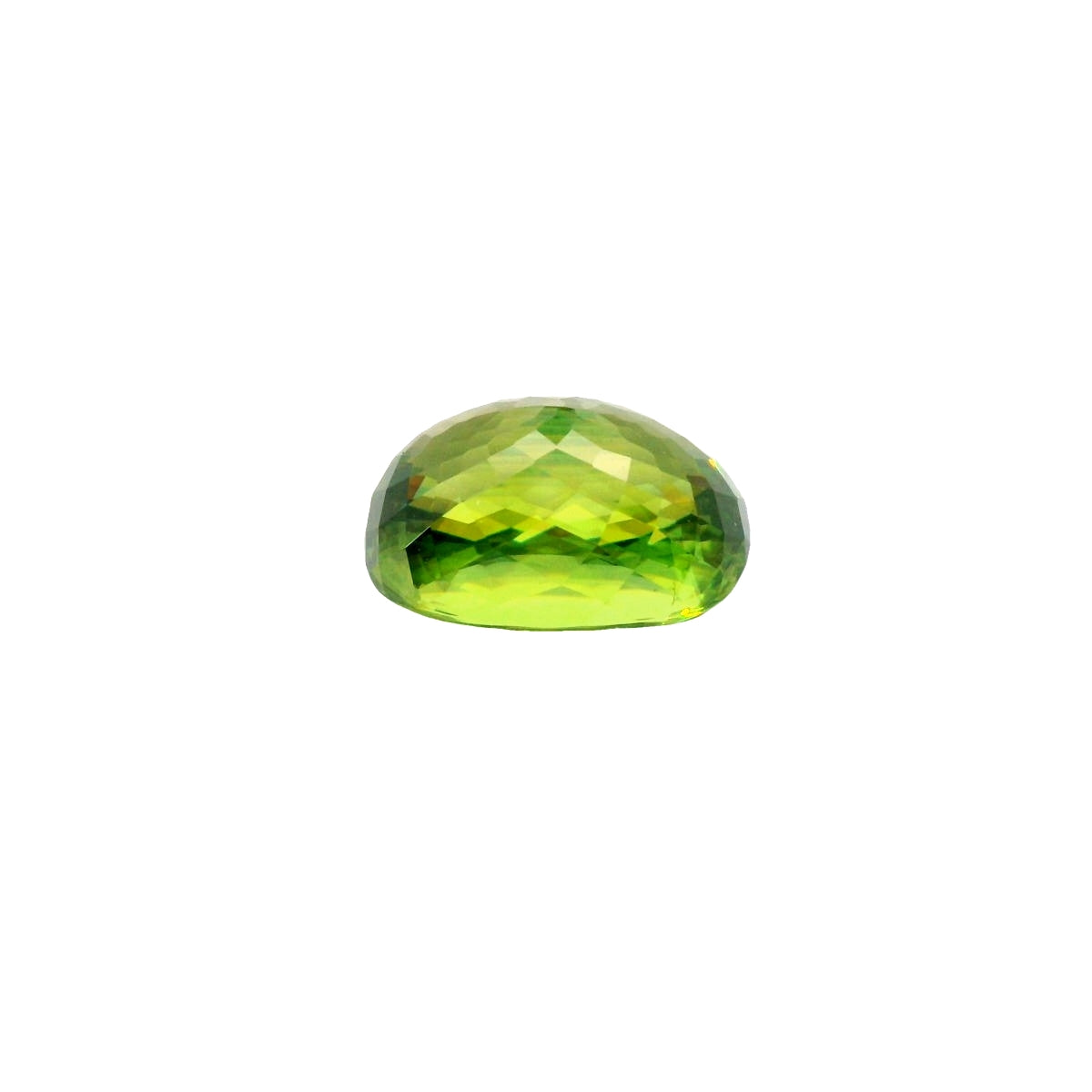7.44ct Yellowish & Green Color Sphene Cushion Shape!!!