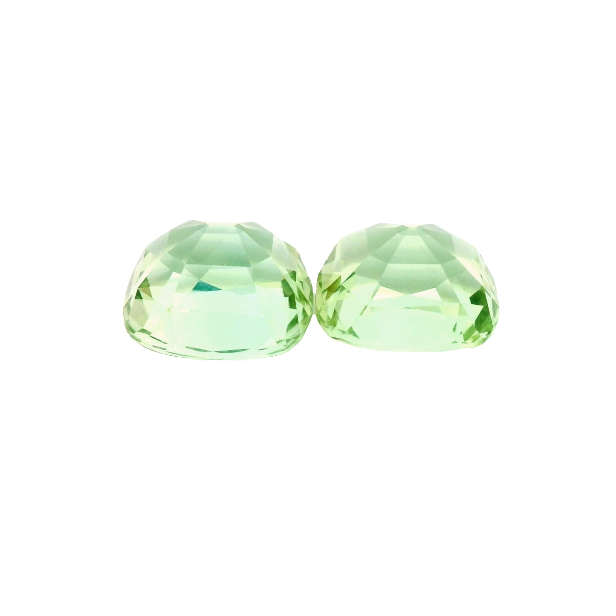 21.02ct Natural Green Tourmaline & Cushion Cut Pair!!