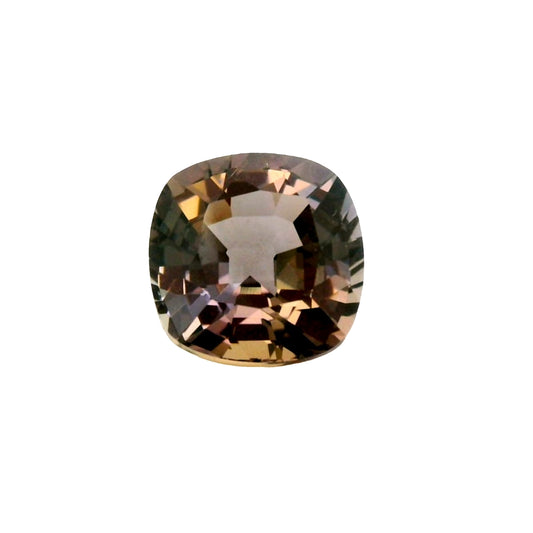 2.77ct Brown Color Natural Unheated Tanzanite Cushion Shape Cut