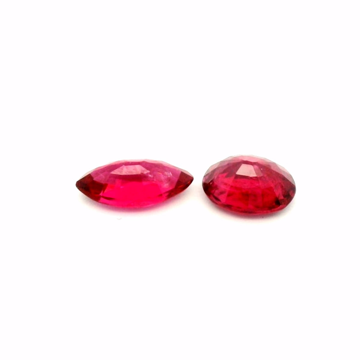 1.90ct Natural Red Spinel & oval &Marquise Cut