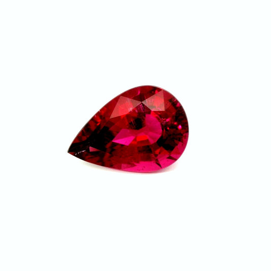 6.60ct Natural Rubellite Tourmaline & Pear Cut !!