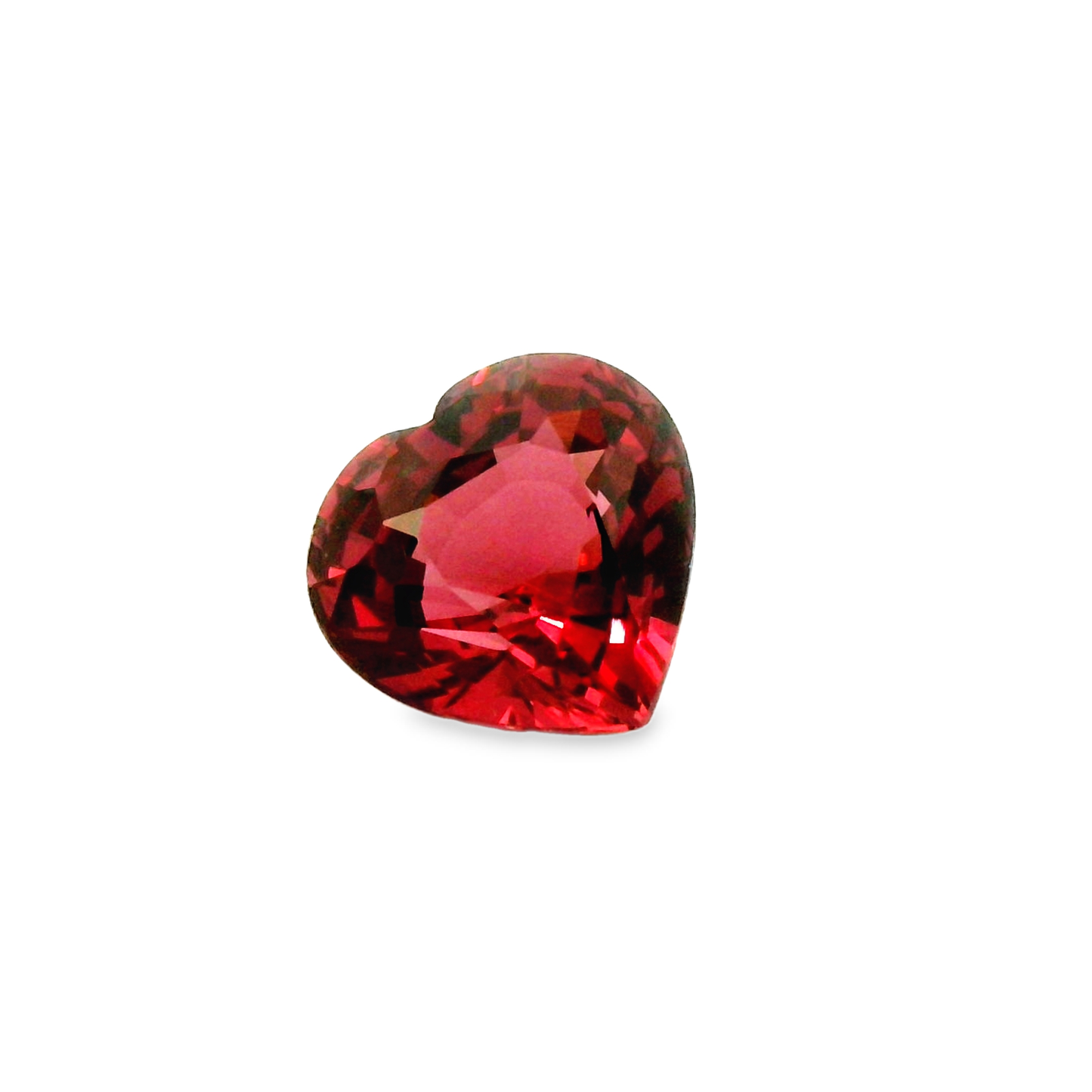 1.55ct Heart Shaped Red Spinel Gemstone for Jewelry Design