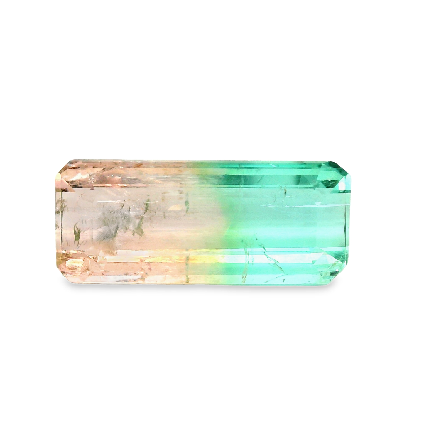 23.43 Octagon Cut watermelon Tourmaline!