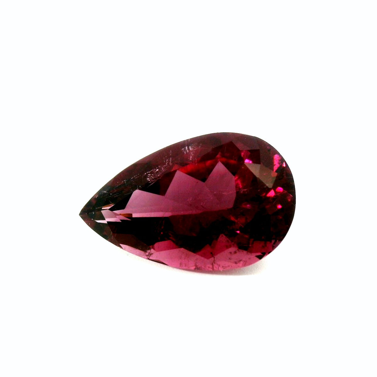 Natural Rubellite 8.35Ct Vivid Red Color Pear Cut!!!