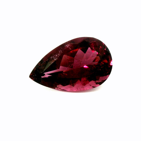 Natural Rubellite 8.35Ct Vivid Red Color Pear Cut!!!