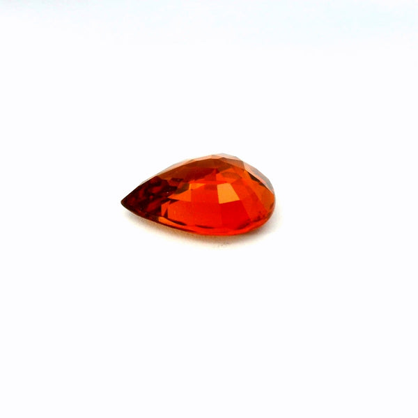 3.15ct Best Colorful Fire! Natural Spessartite Garnet Pear Shape.