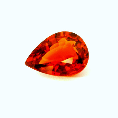 3.15ct Best Colorful Fire! Natural Spessartite Garnet Pear Shape.