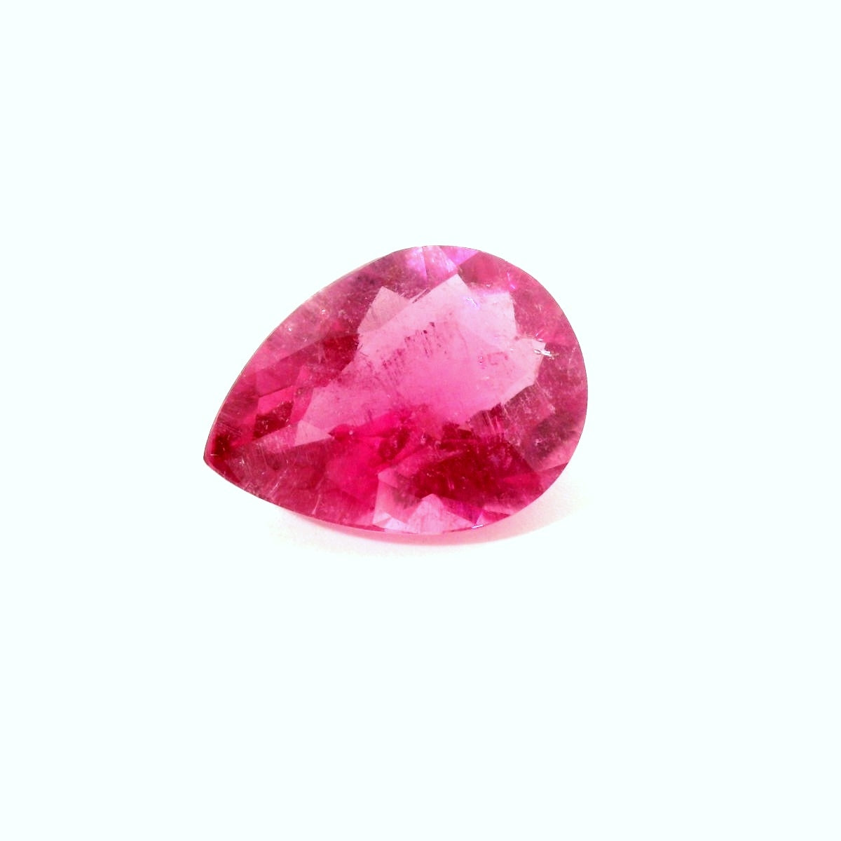 6.60 Natural Rubellite Tourmaline !! Beautiful Color & Pear Cut