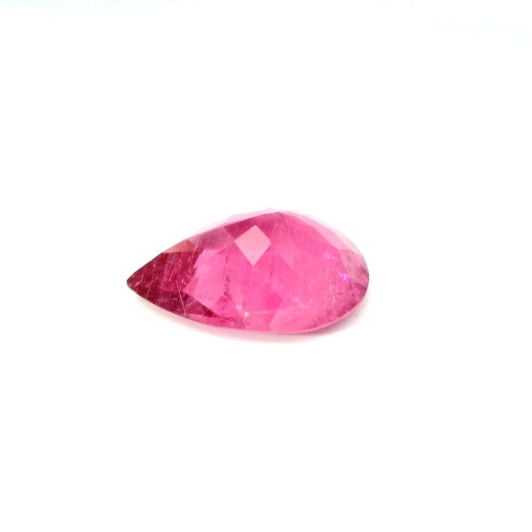 6.60 Natural Rubellite Tourmaline !! Beautiful Color & Pear Cut