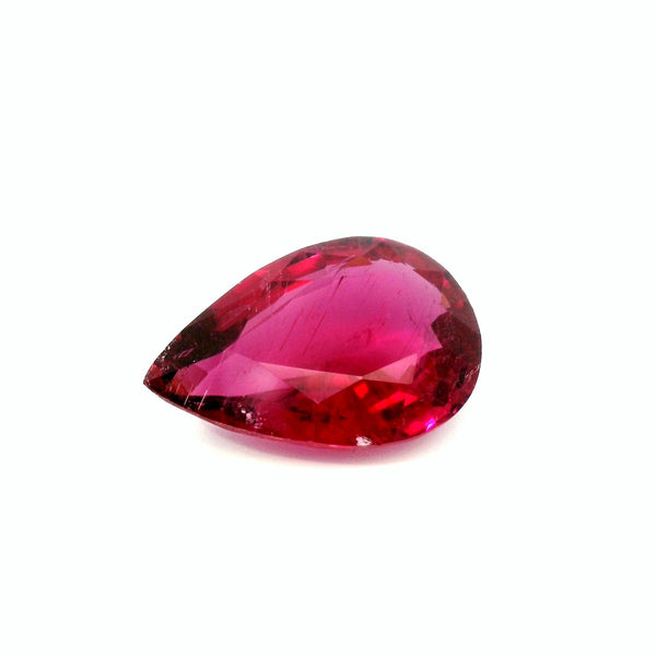 12.22Cts WONDERFUL COLOR PEAR SHAPE NATURAL RUBILITE TOURMALINE.