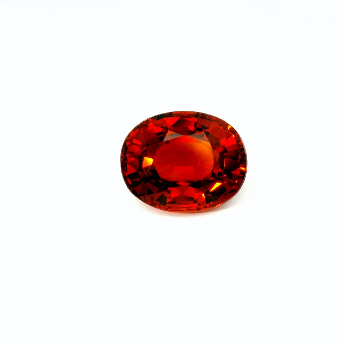 7.94ct VVS Oval Natural Reddish Orange Spessartite Garnet.