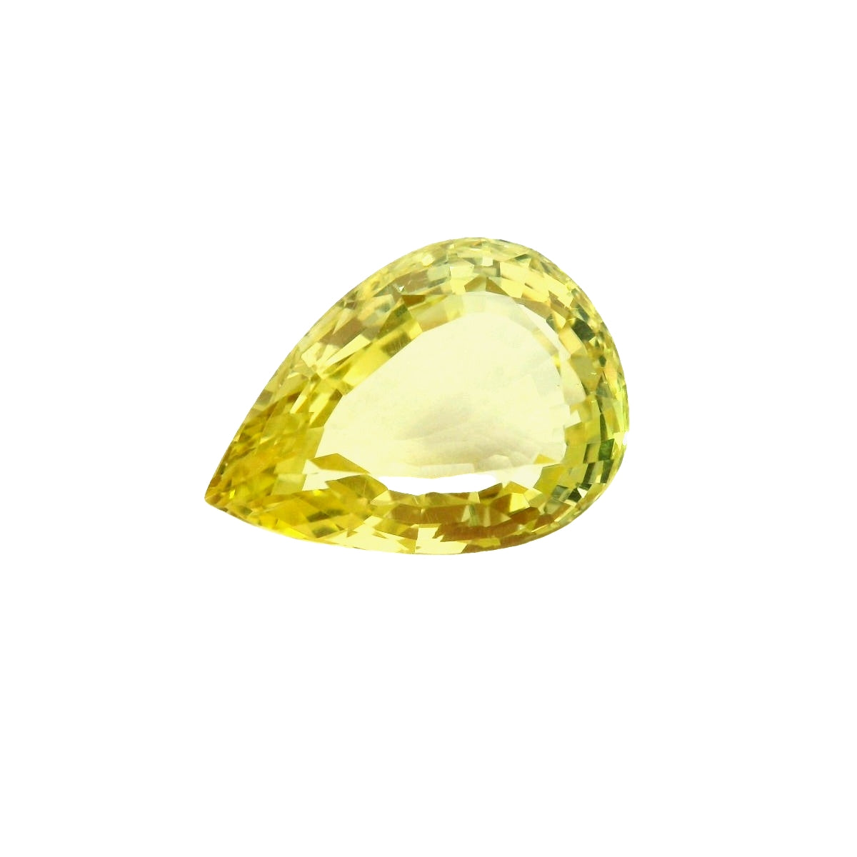 NATURAL APATITE GEMSTONES 12.69Cts & 12x17mm Yellow Natural Apatite Pear Shape!!