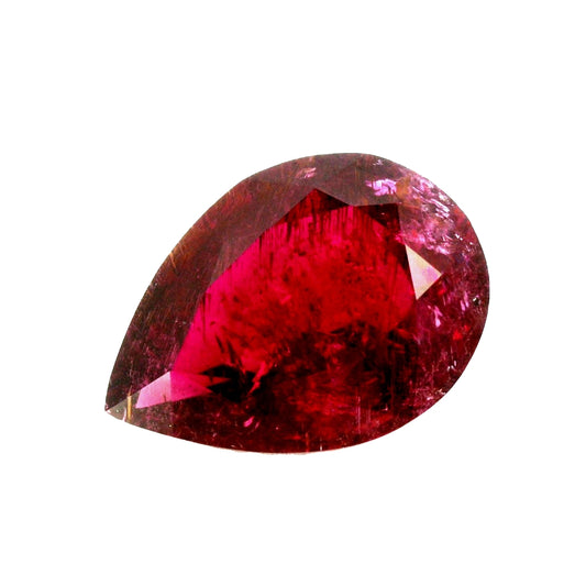 31.19Ct Natural Rubellite Pear Cut!!!