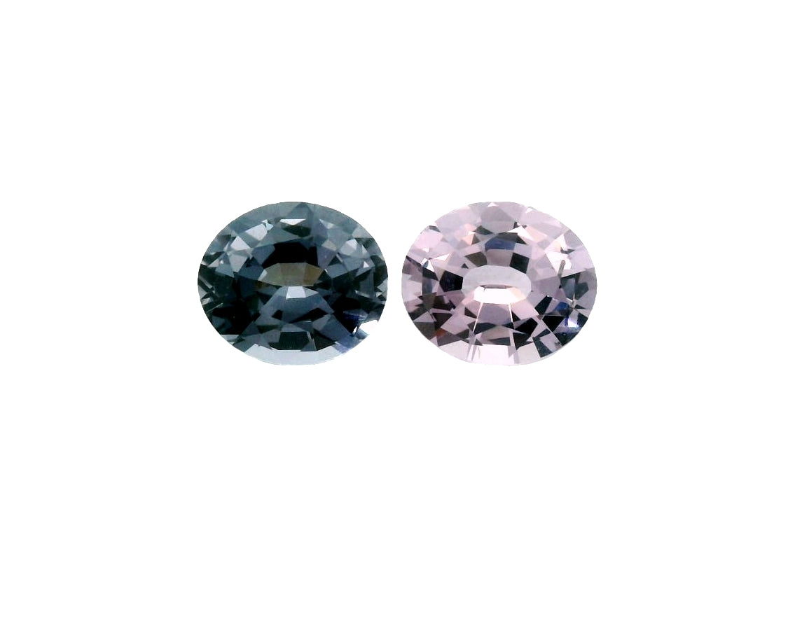 3.94Cts Natural Spinel Pair Oval Cut Loose Gemstone for Earrings!!!