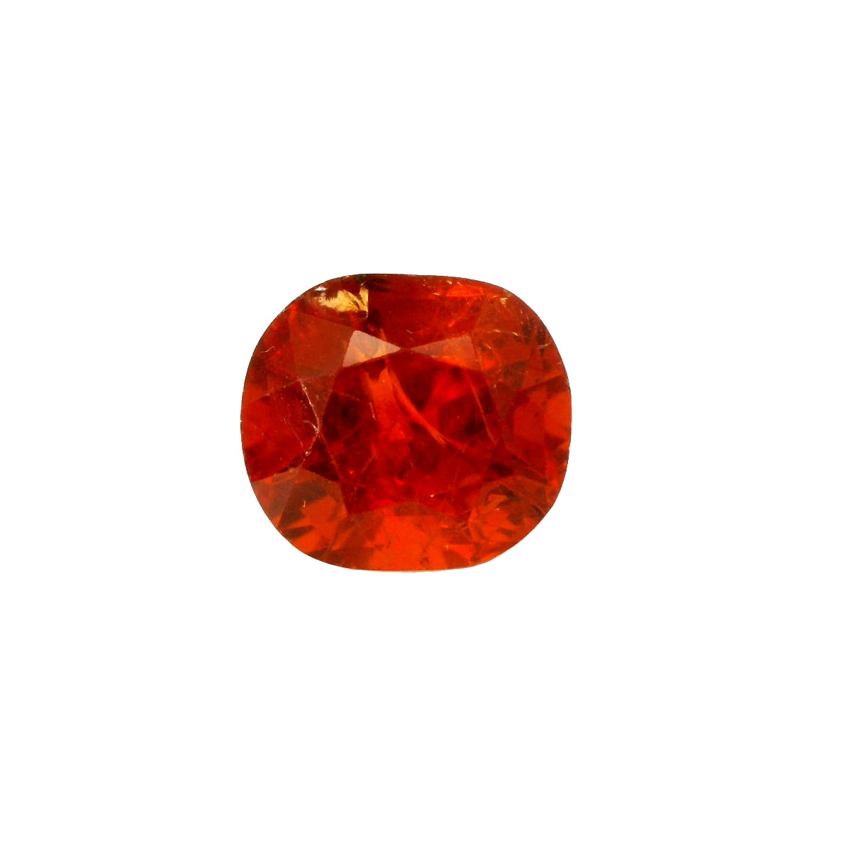Natural 16.35ct Deep Red Orange Spessartite Garnet Cushion Cut.
