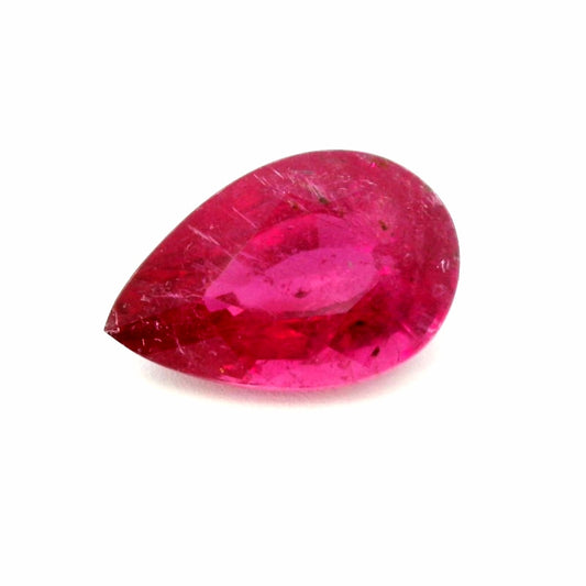 5.28ct Natural Rubellite Tourmaline & Pear Shape!!