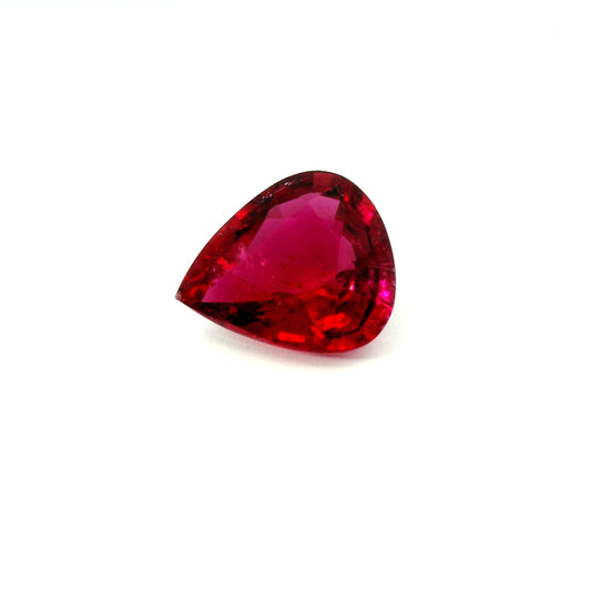 3.26ct Natural Rubellite Tourmaline & Pear Cut!!