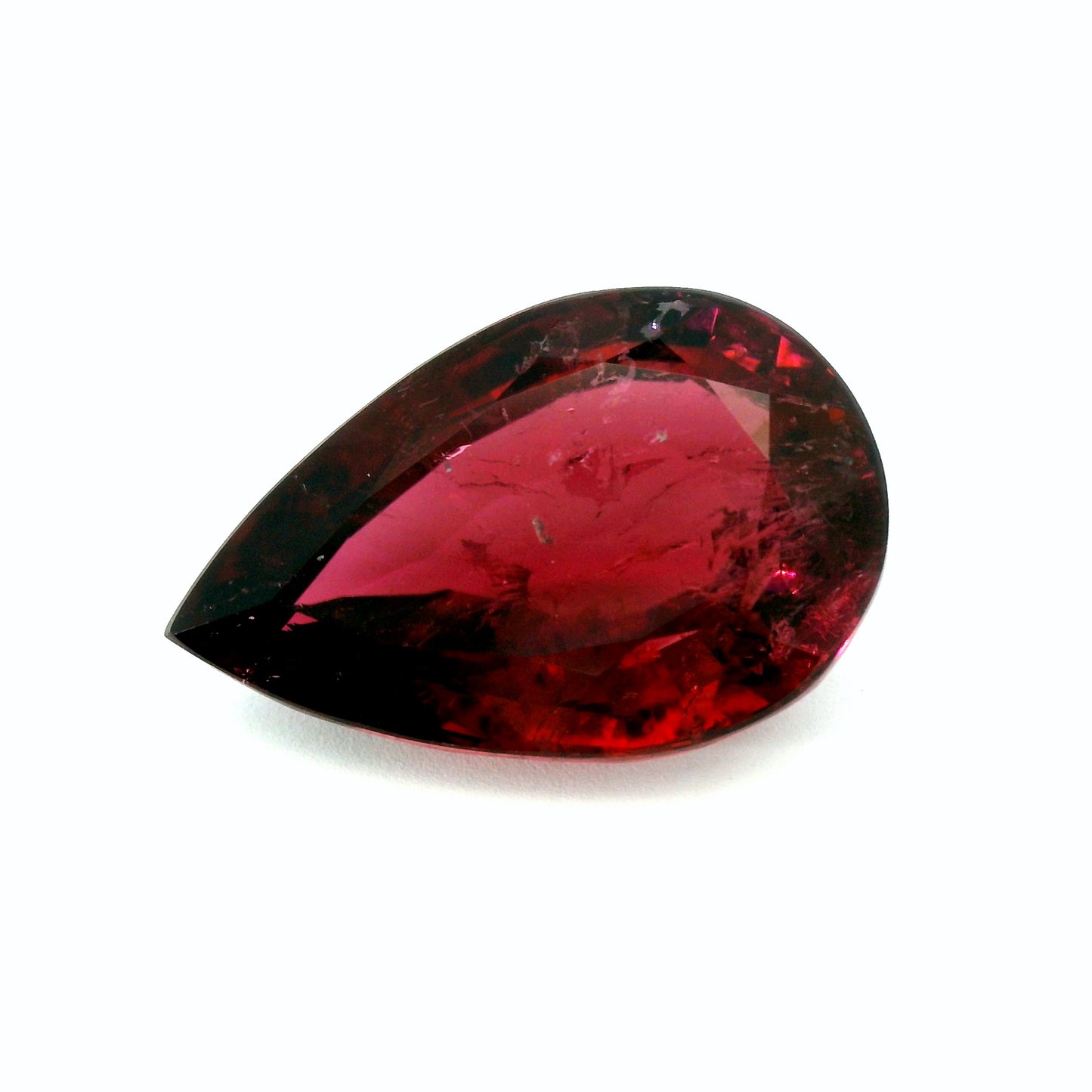 13.22ct Natural Rubellite Tourmaline & Pear Cut!!