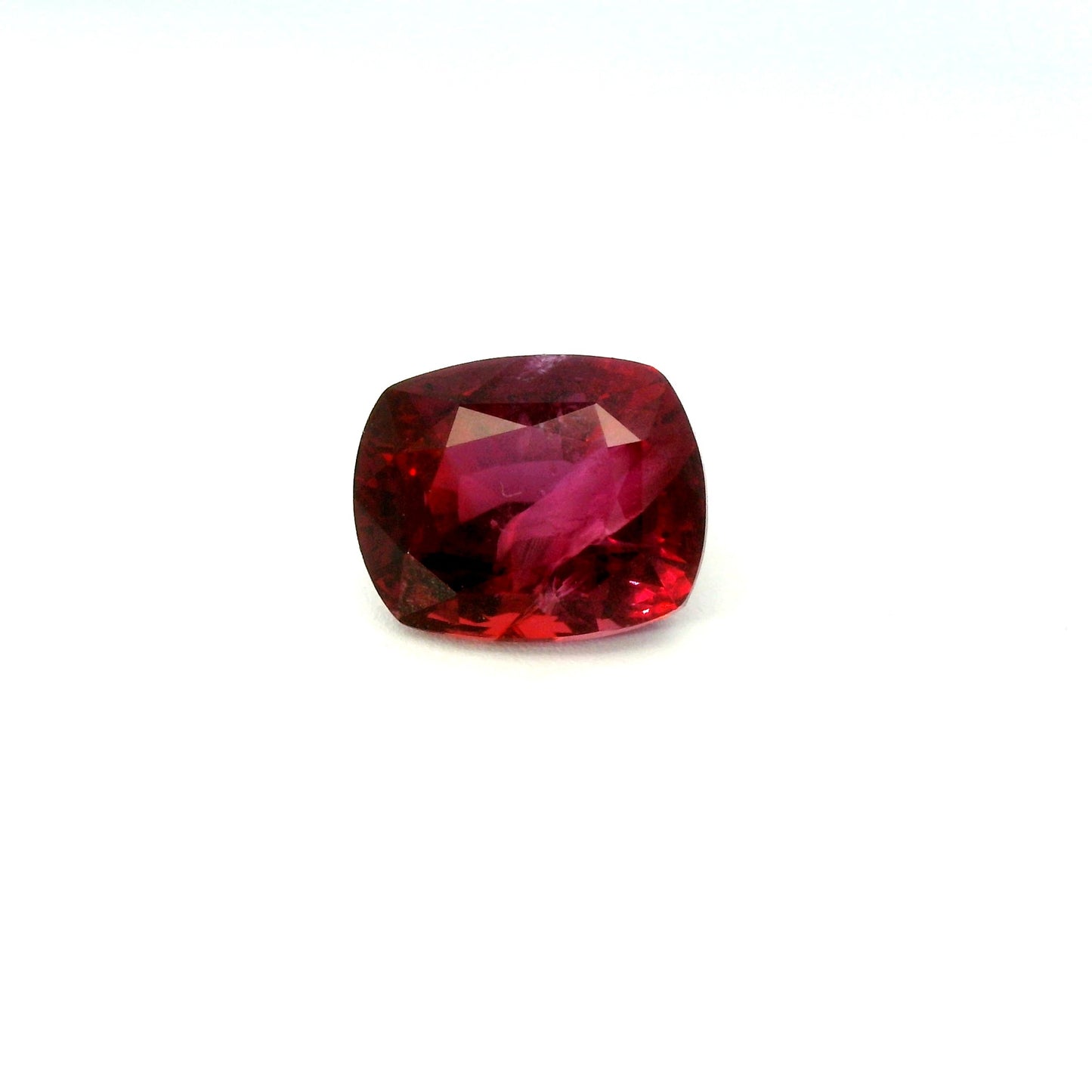 3.61ct Natural Ruby & Cushion Cut (Heat)