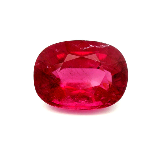 10.69ct Natural Rubellite Tourmaline & Cushion Cut !!