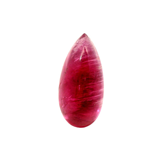 5.82ct Natural Rubellite Tourmaline, Cabochon Pear
