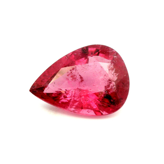 7.00ct Natural Rubellite Tourmaline, Pear Cut