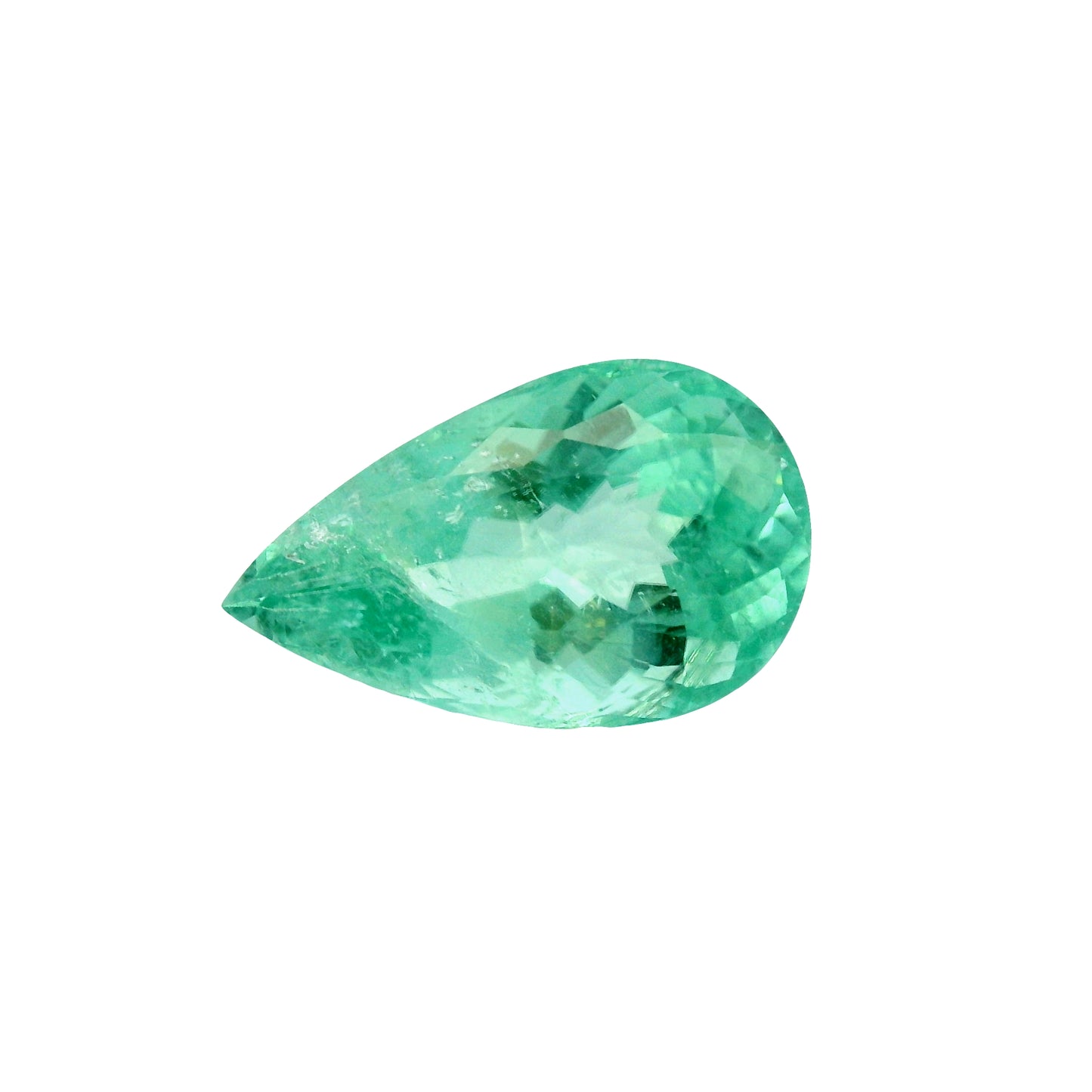 5.09ct Natural Green Paraiba Tourmaline, Pear Cut!!