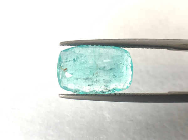 Natural Paraiba Tourmaline 3.45 CTS, Cushion shaped Neon Blue for sale!