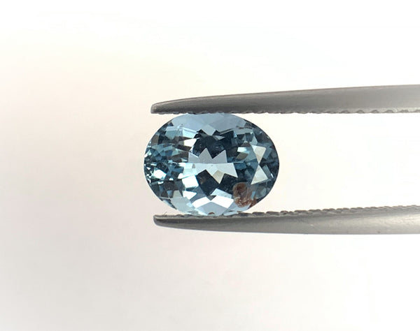 Natural No Heat Paraiba Tourmaline, 1.47 CTS,  Strong Blue with brilliant luster.