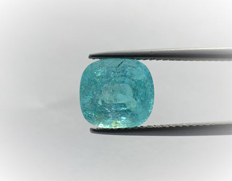 Natural Paraiba Tourmaline 3.67 CTS, Strong Neon Blue with excellent cut and luster for sale!