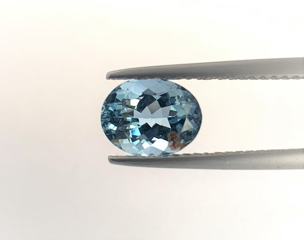 Natural No Heat Paraiba Tourmaline, 1.47 CTS,  Strong Blue with brilliant luster.