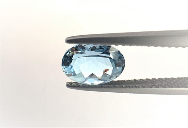 Natural No Heat Paraiba Tourmaline, 1.47 CTS,  Strong Blue with brilliant luster.