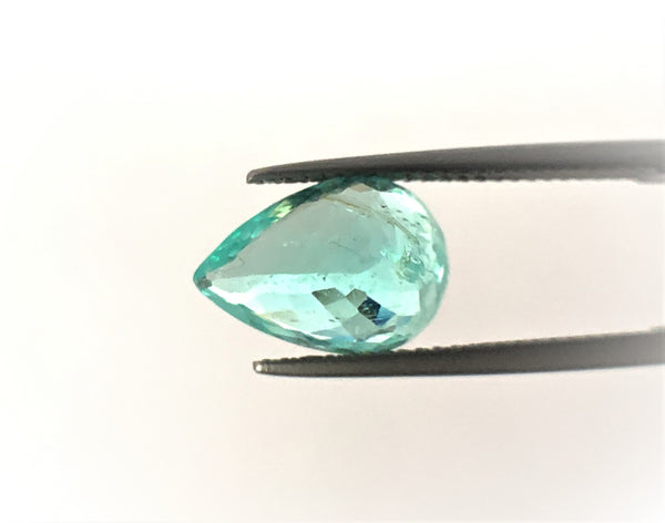 Natural Paraiba Tourmaline Medium Light Greenish Blue in color weighing 4.13 cts for sale!