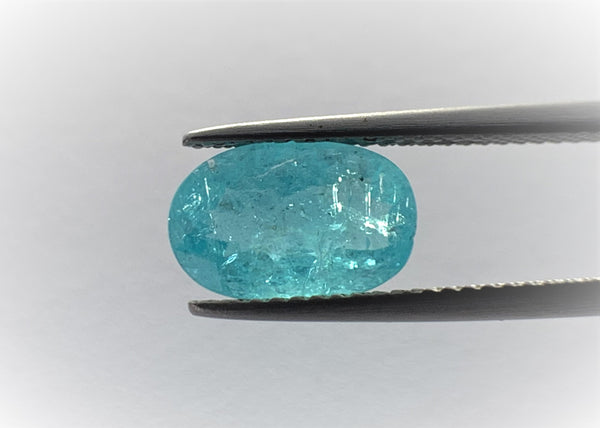 Natural Paraiba Tourmaline 2.06 CTS, Superb strong Neon blue in color with its own characteristics.