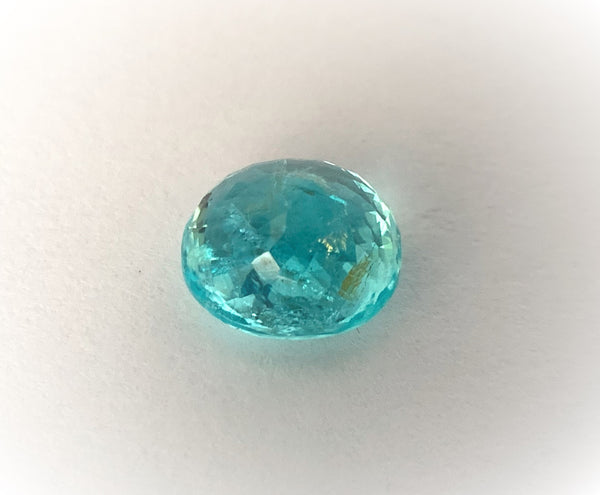 Natural Paraiba Tourmaline 3.82 CTS, Beautiful Oval shaped Stone with strong neon blue hue for Sale!
