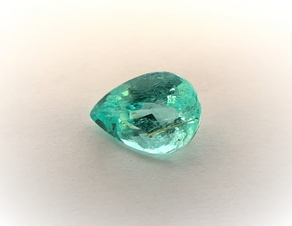 Natural Paraiba Tourmaline Medium Light Greenish Blue in color weighing 4.13 cts for sale!