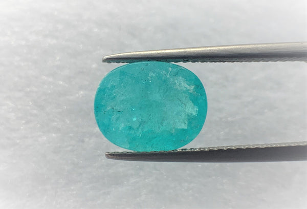 Natural Paraiba Tourmaline 3.55 CTS, Beautiful Neon Blue with attractive luster for sale!