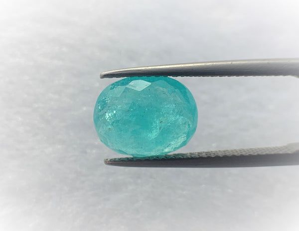 Natural Paraiba Tourmaline 3.55 CTS, Beautiful Neon Blue with attractive luster for sale!