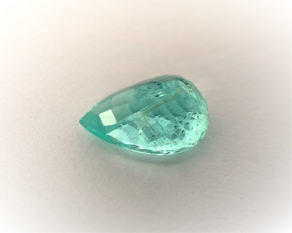 Natural Paraiba Tourmaline Medium Light Greenish Blue in color weighing 4.13 cts for sale!