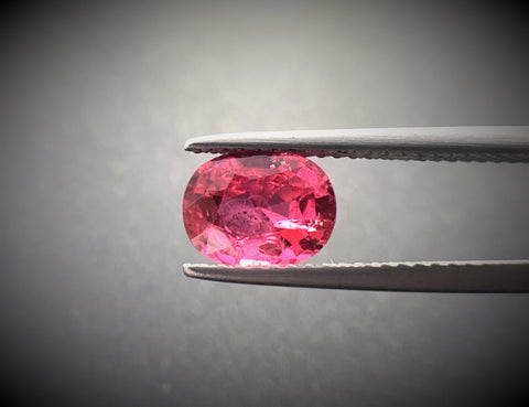 Natural Spinel 1.52 CTS, vibrant red in beautiful cut.