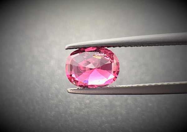 Natural Spinel 1.52 CTS, vibrant red in beautiful cut.