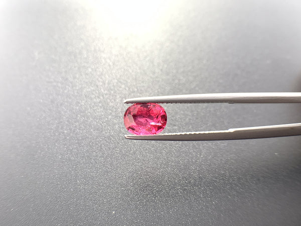 Natural Spinel 1.52 CTS, vibrant red in beautiful cut.