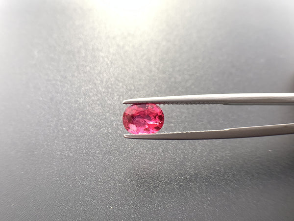 Natural Spinel 1.52 CTS, vibrant red in beautiful cut.