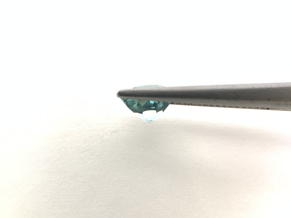 Natural Blue tourmaline 1.48 CTS, Round shaped in beautiful Teal color.