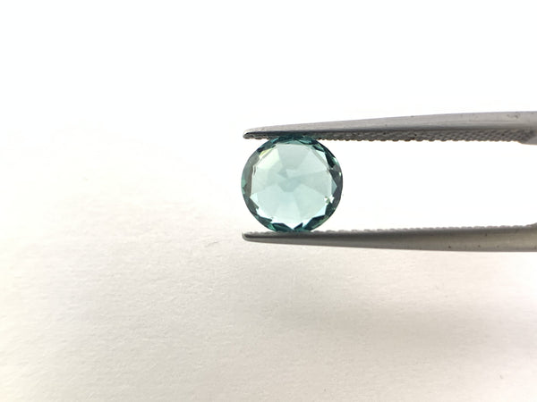 Natural Blue tourmaline 1.48 CTS, Round shaped in beautiful Teal color.