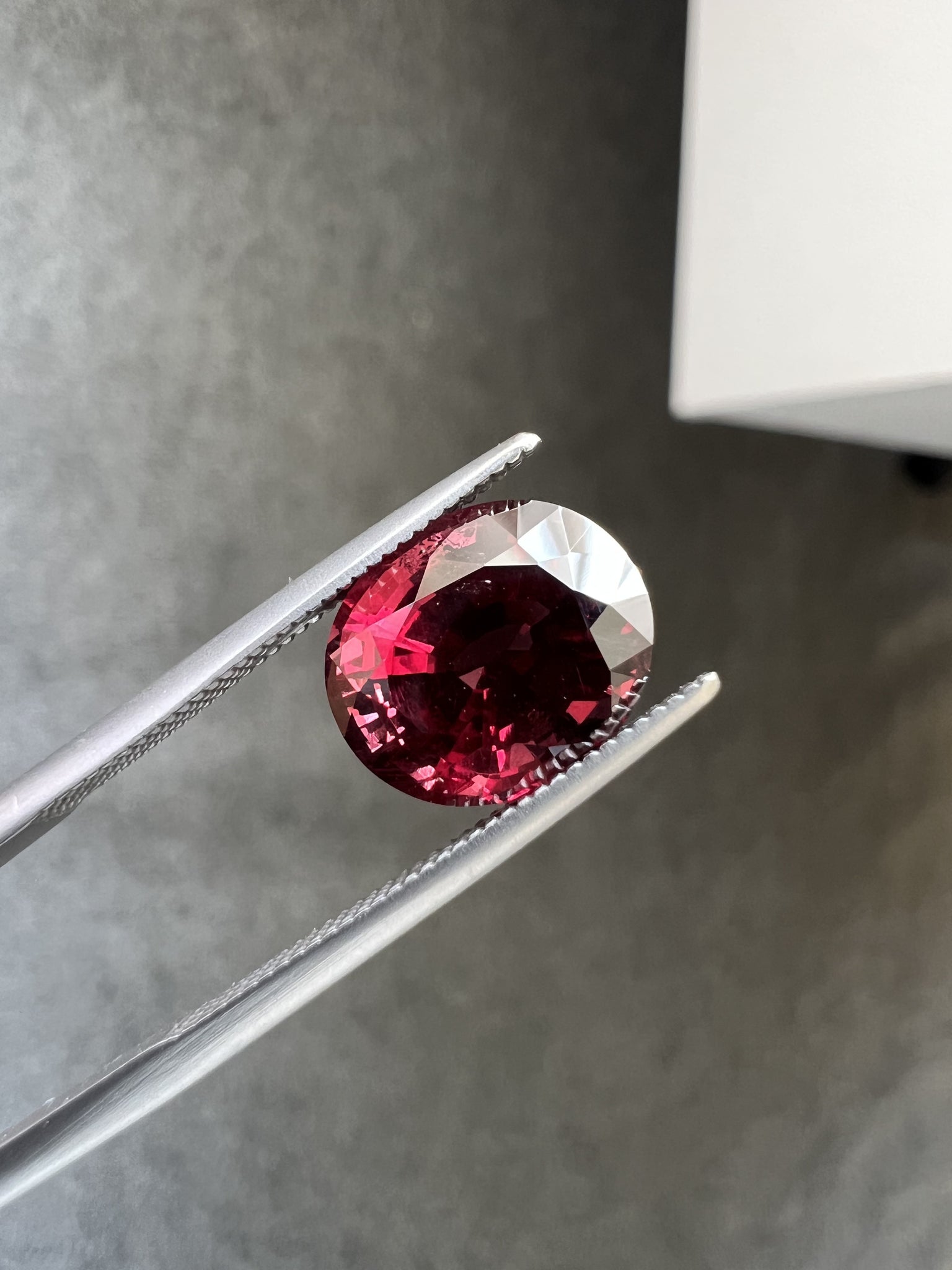 Natural Rhodolite Garnet 5.63 CTS, Good size and color for Sale.